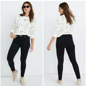 MADEWELL 9" High Rise Skinny Jeans Black Sz 25